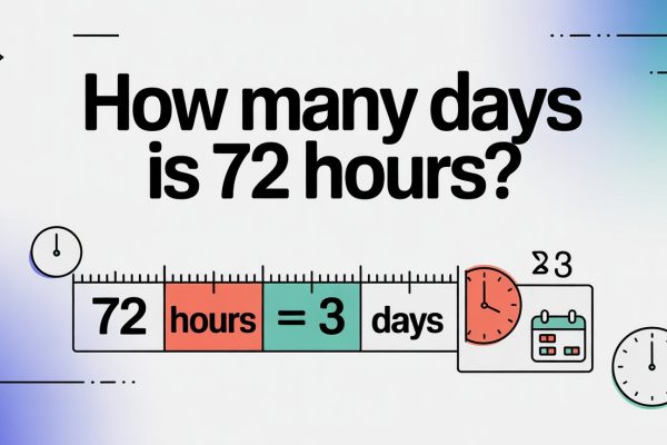How Many Days Is 72 Hours