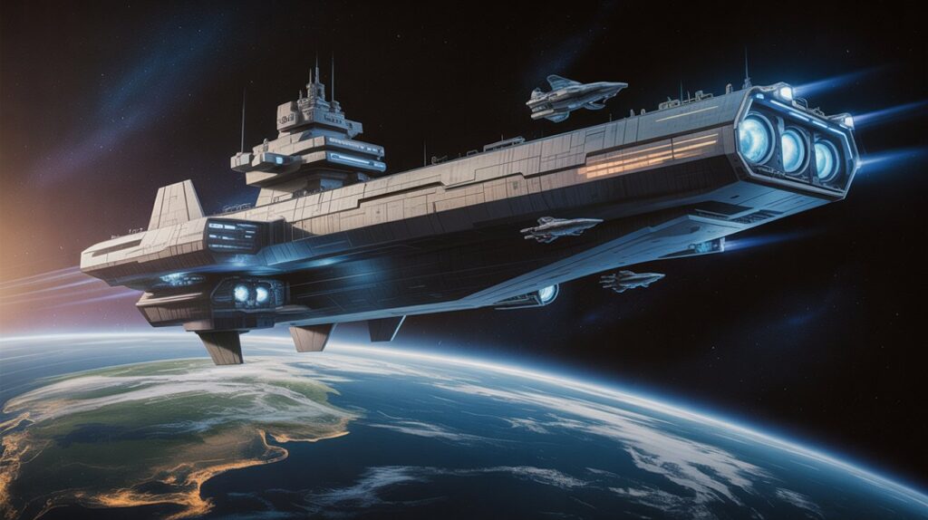 Space Force Orbital Warship Carrier